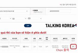 Xem Điểm Topik 83 Korea Language